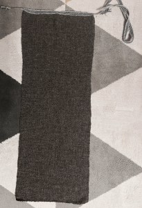 Photo showing the completed woven sample fabric. 